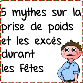 5 mythes sur la prise de poids et les excès durant les Fêtes - Le Pharmachien 5 mythes sur la prise de poids et les excès durant les Fêtes - Le Pharmachien