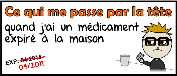 Dates d'expiration des médicaments et médicaments périmés (h)