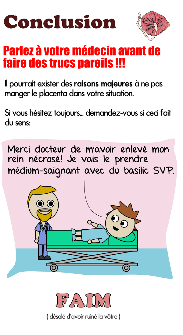 Conclusion et manger son rein nécrosé